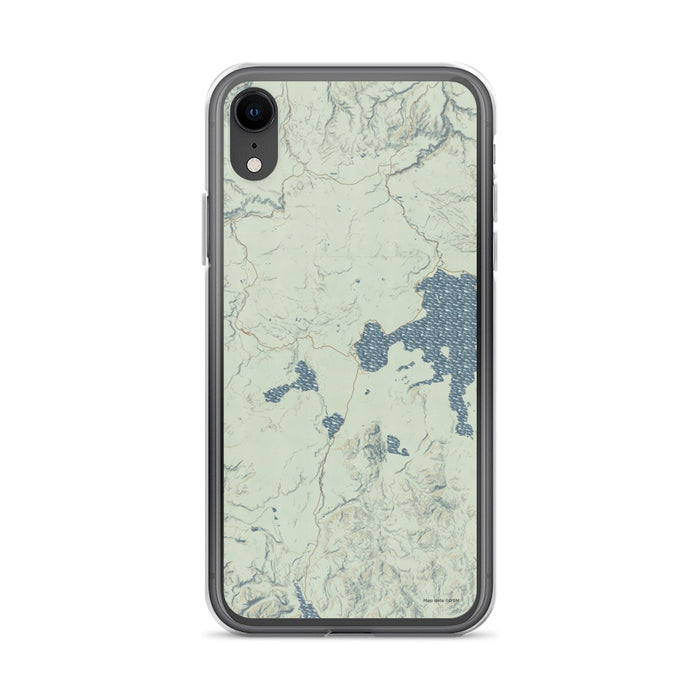 Custom Yellowstone National Park Map Phone Case in Woodblock