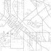 Yelm Washington Map Print in Classic Style Zoomed In Close Up Showing Details