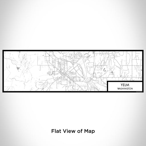 Flat View of Map Custom Yelm Washington Map Enamel Mug in Classic