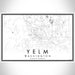 Yelm Washington Map Print Landscape Orientation in Classic Style With Shaded Background