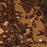 Yelm Washington Map Print in Ember Style Zoomed In Close Up Showing Details