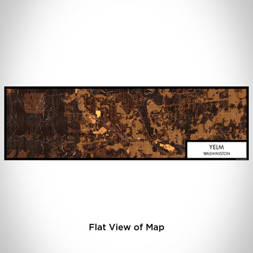 Flat View of Map Custom Yelm Washington Map Enamel Mug in Ember