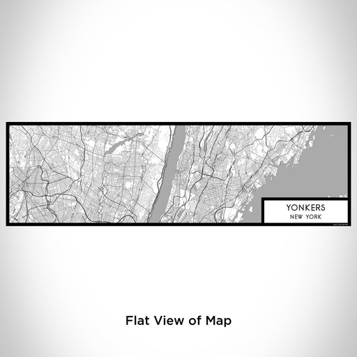 Flat View of Map Custom Yonkers New York Map Enamel Mug in Classic