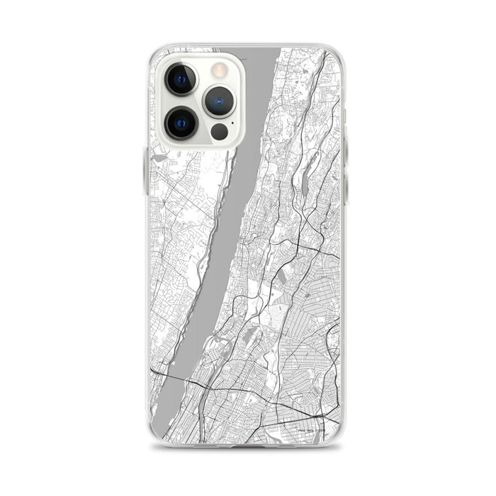 Custom Yonkers New York Map iPhone 12 Pro Max Phone Case in Classic