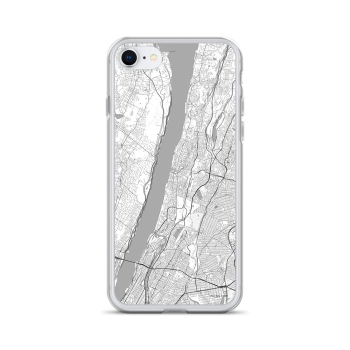 Custom Yonkers New York Map iPhone SE Phone Case in Classic