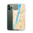 Custom Yonkers New York Map Phone Case in Watercolor on Table with Laptop and Plant