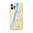 Custom Yonkers New York Map iPhone 12 Pro Max Phone Case in Watercolor