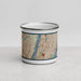 Front View Custom Yonkers New York Map Enamel Mug in Woodblock