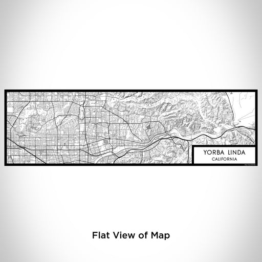 Flat View of Map Custom Yorba Linda California Map Enamel Mug in Classic
