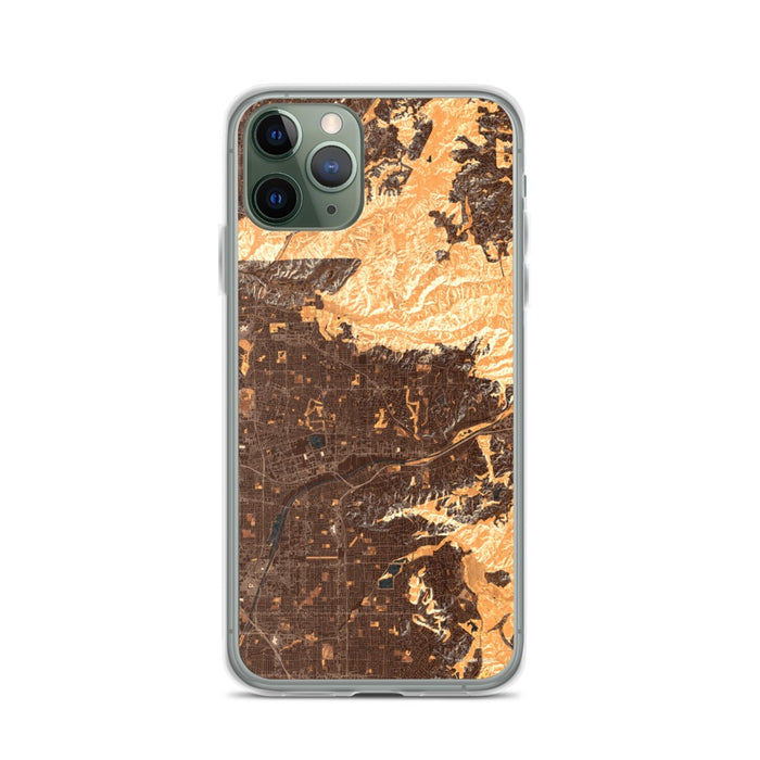 Custom Yorba Linda California Map Phone Case in Ember