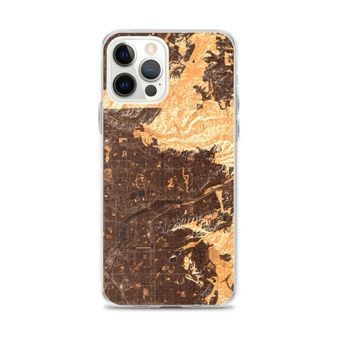 Custom Yorba Linda California Map iPhone 12 Pro Max Phone Case in Ember