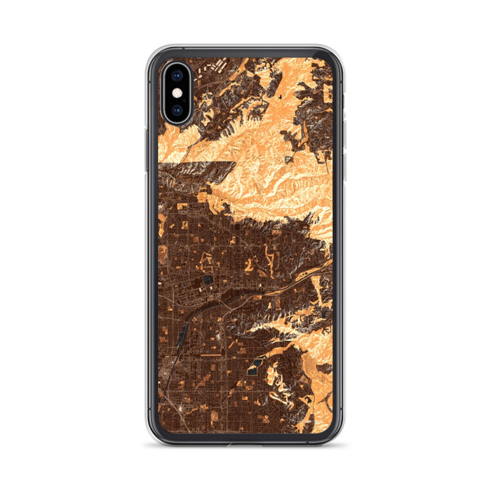 Custom Yorba Linda California Map Phone Case in Ember