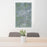24x36 York Pennsylvania Map Print Portrait Orientation in Afternoon Style Behind 2 Chairs Table and Potted Plant