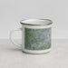 Left View Custom York Pennsylvania Map Enamel Mug in Afternoon