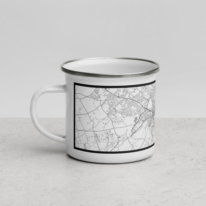 Left View Custom York Pennsylvania Map Enamel Mug in Classic