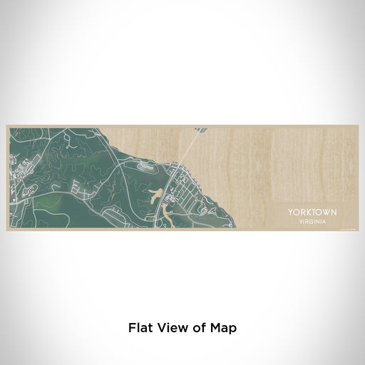 Flat View of Map Custom Yorktown Virginia Map Enamel Mug in Afternoon