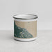 Front View Custom Yorktown Virginia Map Enamel Mug in Afternoon