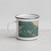 Left View Custom Yorktown Virginia Map Enamel Mug in Afternoon