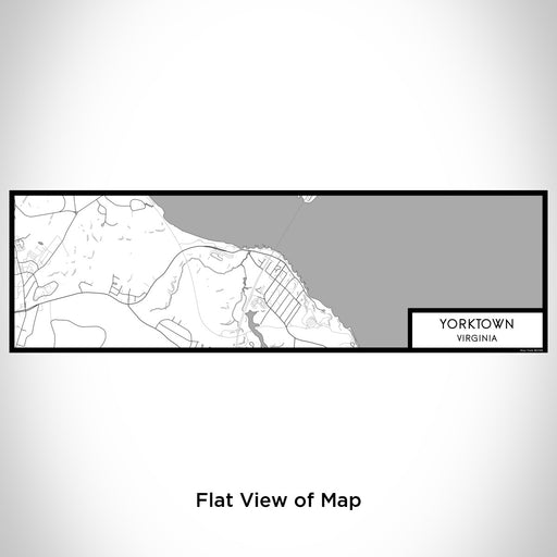 Flat View of Map Custom Yorktown Virginia Map Enamel Mug in Classic