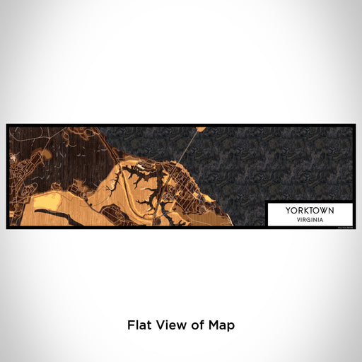Flat View of Map Custom Yorktown Virginia Map Enamel Mug in Ember