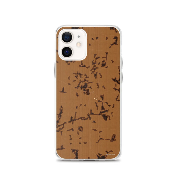 Custom Yorkville Tennessee Map iPhone 12 Phone Case in Ember