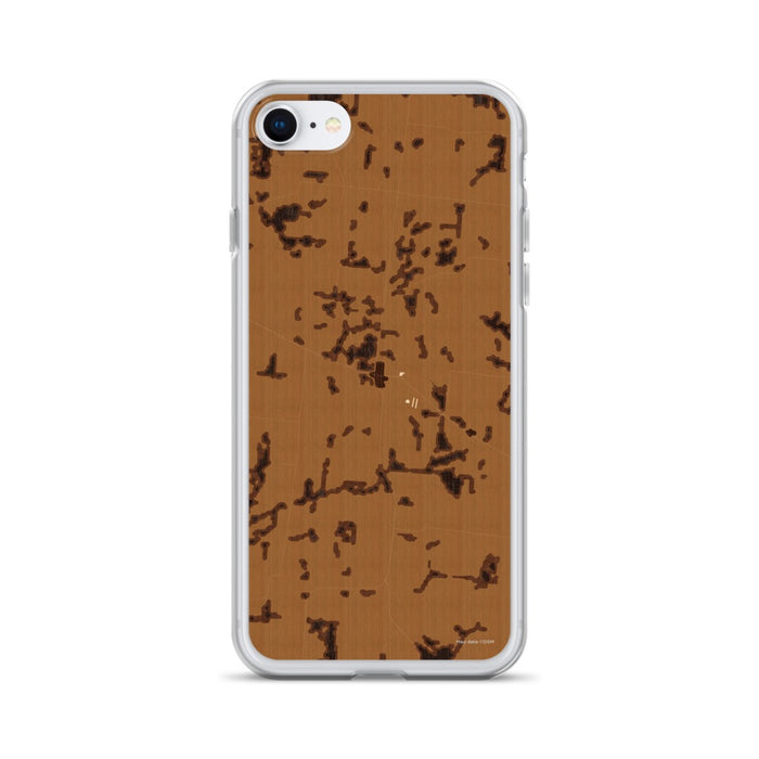 Custom Yorkville Tennessee Map iPhone SE Phone Case in Ember