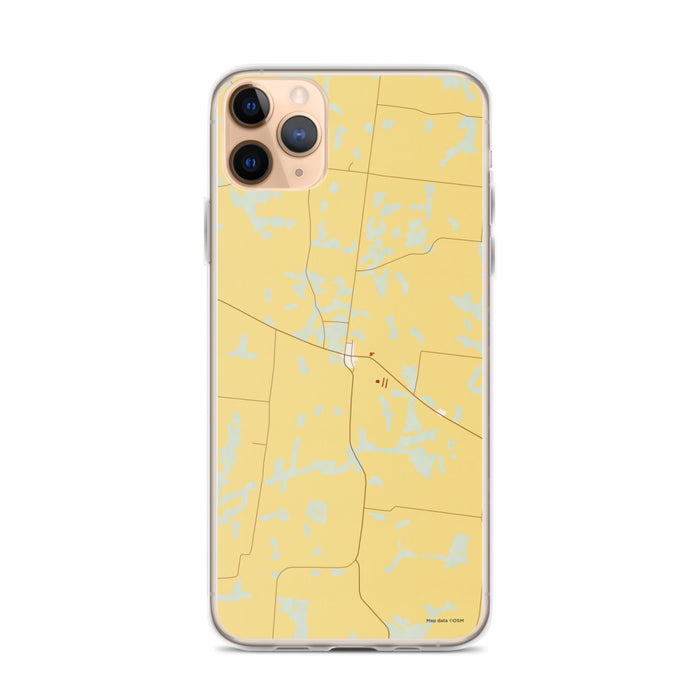 Custom Yorkville Tennessee Map Phone Case in Woodblock