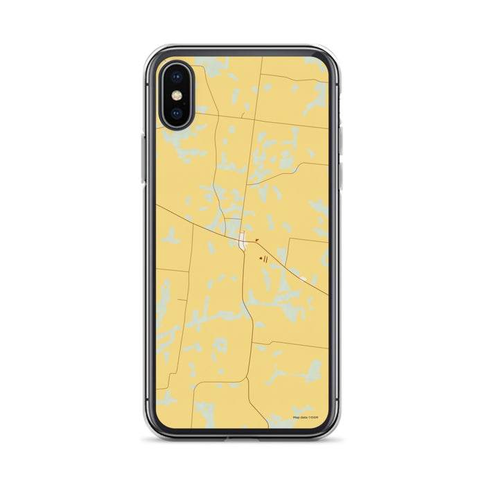 Custom Yorkville Tennessee Map Phone Case in Woodblock