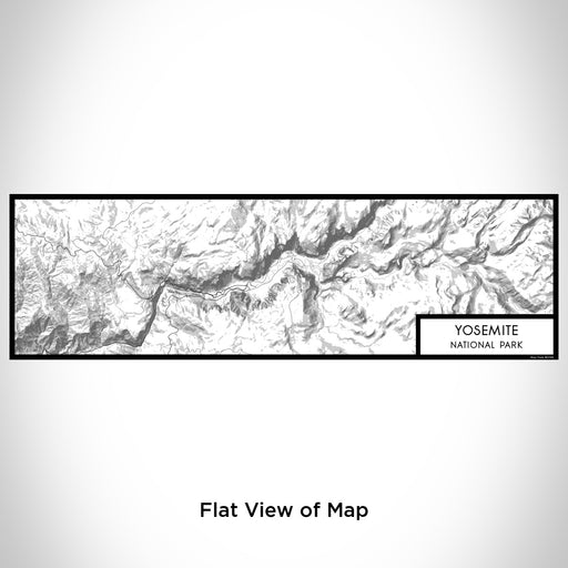Flat View of Map Custom Yosemite National Park Map Enamel Mug in Classic