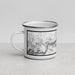 Left View Custom Yosemite National Park Map Enamel Mug in Classic