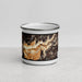 Front View Custom Yosemite National Park Map Enamel Mug in Ember