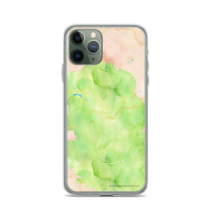 Custom Yosemite National Park Map Phone Case in Watercolor