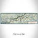 Flat View of Map Custom Yosemite National Park Map Enamel Mug in Woodblock