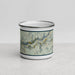 Front View Custom Yosemite National Park Map Enamel Mug in Woodblock