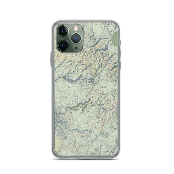 Custom Yosemite National Park Map Phone Case in Woodblock
