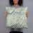 Person holding 18x18 Custom Yosemite National Park Map Throw Pillow in Woodblock