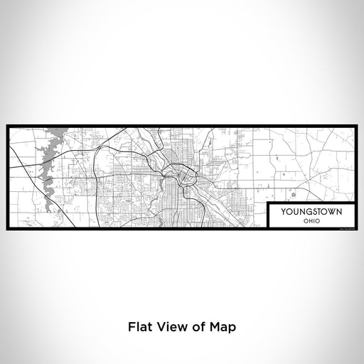 Flat View of Map Custom Youngstown Ohio Map Enamel Mug in Classic