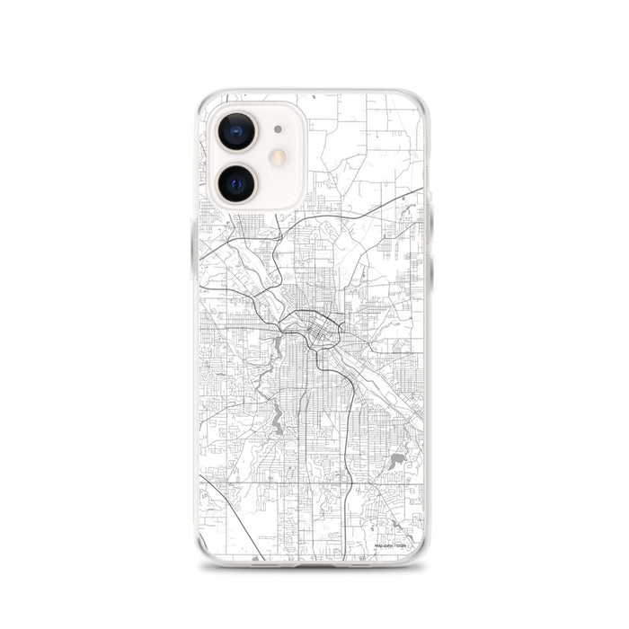 Custom Youngstown Ohio Map iPhone 12 Phone Case in Classic