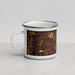 Left View Custom Youngstown Ohio Map Enamel Mug in Ember