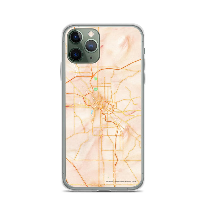Custom Youngstown Ohio Map Phone Case in Watercolor