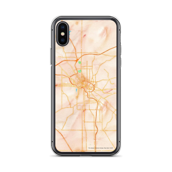 Custom Youngstown Ohio Map Phone Case in Watercolor
