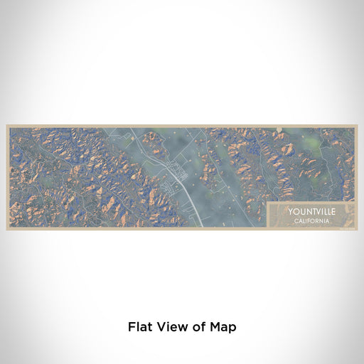 Flat View of Map Custom Yountville California Map Enamel Mug in Afternoon