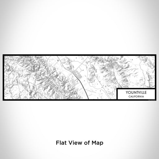 Flat View of Map Custom Yountville California Map Enamel Mug in Classic