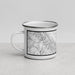 Left View Custom Yountville California Map Enamel Mug in Classic