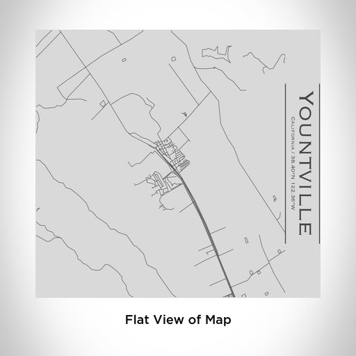 Rendered View of Yountville California Map Engraving on 17oz Stainless Steel Insulated Tumbler