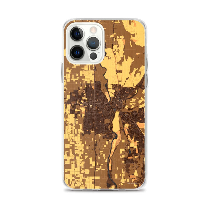 Custom Yuba City California Map iPhone 12 Pro Max Phone Case in Ember
