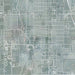 Yuma Arizona Map Print in Afternoon Style Zoomed In Close Up Showing Details