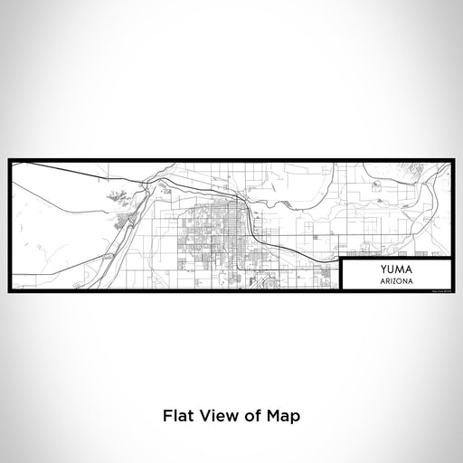 Flat View of Map Custom Yuma Arizona Map Enamel Mug in Classic
