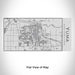 Rendered View of Yuma Arizona Map Engraving on 17oz Stainless Steel Insulated Cola Bottle