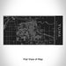 Rendered View of Yuma Arizona Map Engraving on 17oz Stainless Steel Insulated Cola Bottle in Black